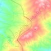 Mapa topográfico Hacıbektaş, altitud, relieve
