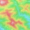 Mapa topográfico La Roche, altitud, relieve