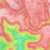 Mapa topográfico Haghof, altitud, relieve