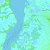 Mapa topográfico Puerto Bolívar, altitud, relieve