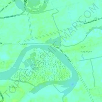 Mapa topográfico Limahong Channel, altitud, relieve