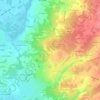 Mapa topográfico La Ceriseraie, altitud, relieve