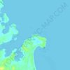 Mapa topográfico Catangnan, altitud, relieve
