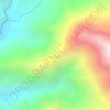Mapa topográfico Loma Tiatino, altitud, relieve