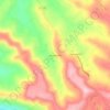 Mapa topográfico Hervalzinho, altitud, relieve