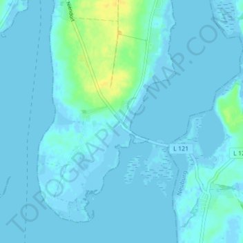 Mapa topográfico Fährdorf, altitud, relieve