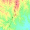 Mapa topográfico Pueblo Nuevo, altitud, relieve