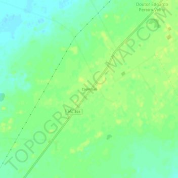Mapa topográfico Cacimbas, altitud, relieve