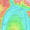 Mapa topográfico Le Petit-Quevilly, altitud, relieve