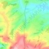 Mapa topográfico Llancloudy, altitud, relieve