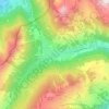 Mapa topográfico Morgins, altitud, relieve