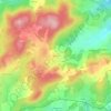 Mapa topográfico Brumas, altitud, relieve