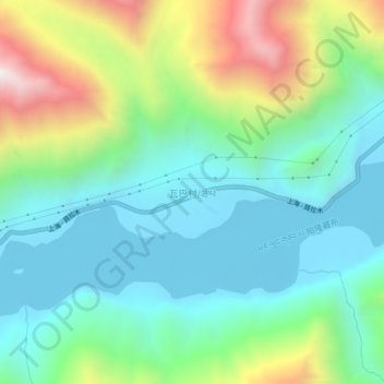 Mapa topográfico Wapa, altitud, relieve