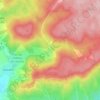 Mapa topográfico Hameau de Vertuelle, altitud, relieve