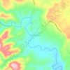 Mapa topográfico Kalamtukan, altitud, relieve