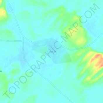 Mapa topográfico Shivkar, altitud, relieve