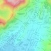 Mapa topográfico Loma la Palma, altitud, relieve