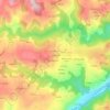 Mapa topográfico Les Cannes, altitud, relieve