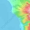 Mapa topográfico Tapuaemaui, altitud, relieve