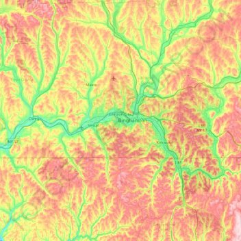 Mapa topográfico Crocker Island, altitud, relieve
