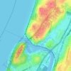 Mapa topográfico Spuyten Duyvil Hill, altitud, relieve