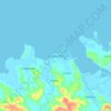 Mapa topográfico Capalonga, altitud, relieve