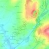Mapa topográfico Kergaradec Vihan, altitud, relieve