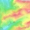 Mapa topográfico Pointe de Pelluaz, altitud, relieve