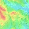 Mapa topográfico Compariès, altitud, relieve