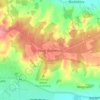 Mapa topográfico Upper Bucklebury, altitud, relieve