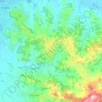 Mapa topográfico Vho, altitud, relieve