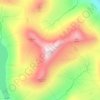 Mapa topográfico Stígarnir, altitud, relieve
