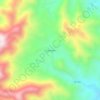 Mapa topográfico Cuyamapa, altitud, relieve