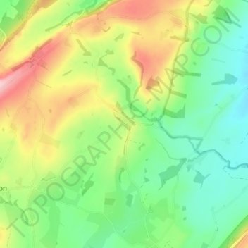 Mapa topográfico Plaish, altitud, relieve