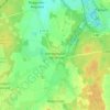 Mapa topográfico Komptendorf, altitud, relieve
