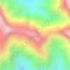 Mapa topográfico Pico Guacamaya, altitud, relieve