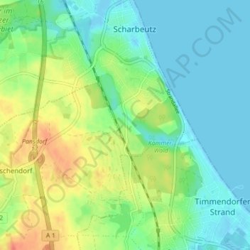Mapa topográfico Kattenhöhlen, altitud, relieve