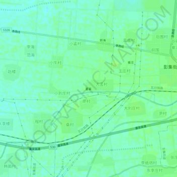 Mapa topográfico 董寨, altitud, relieve