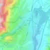 Mapa topográfico La Rippe, altitud, relieve