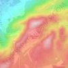Mapa topográfico el Gurugú, altitud, relieve