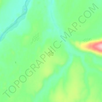 Mapa topográfico Raglan Range, altitud, relieve