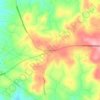 Mapa topográfico Encruzilhada, altitud, relieve