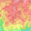 Mapa topográfico La Croix du Mont, altitud, relieve