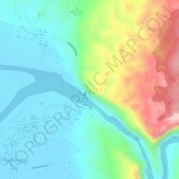 Mapa topográfico Callao Cave, altitud, relieve