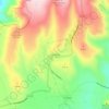 Mapa topográfico Los Valles, altitud, relieve