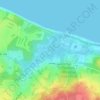 Mapa topográfico Sunken Meadow, altitud, relieve