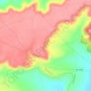 Mapa topográfico Cornalvo, altitud, relieve
