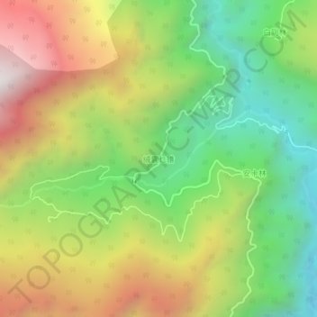 Mapa topográfico Rongthangjurpam, altitud, relieve