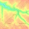 Mapa topográfico Дамаска, altitud, relieve