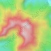 Mapa topográfico Gunung Kunyit, altitud, relieve